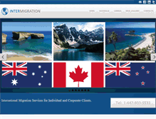 Tablet Screenshot of intermigration.com